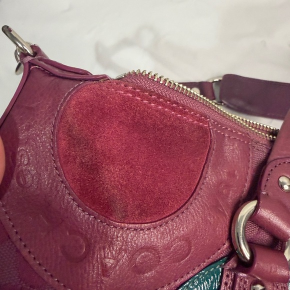 Coach Ashley Pieced Patchwork Satchel w Strap Shoulder Bag  Rare - Picture 8 of 16